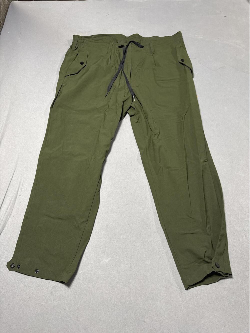Paskho Women’s XL Travel Jogger Pants Green Drawstring Nautical Minimalist Tech